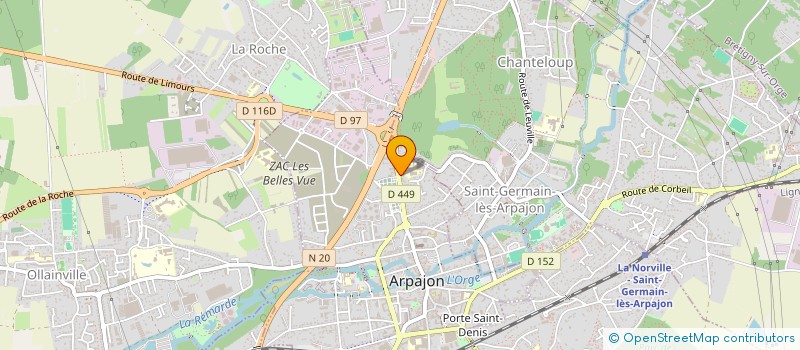 localisation de l'entreprise SCI  PRO CONDUITE  ARPAJON