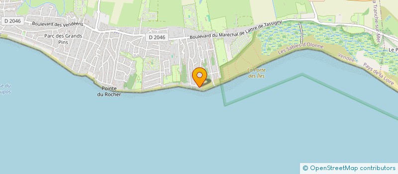 localisation de l'entreprise SCI PRO-IMM à LA TRANCHE-SUR-MER