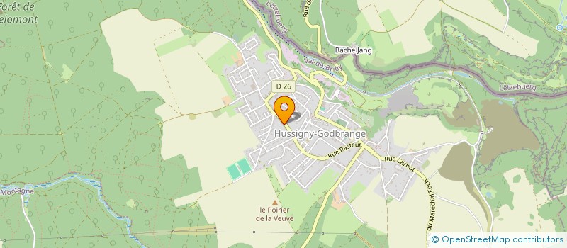 localisation de l'entreprise SCI PRO-IMMO  HUSSIGNY-GODBRANGE