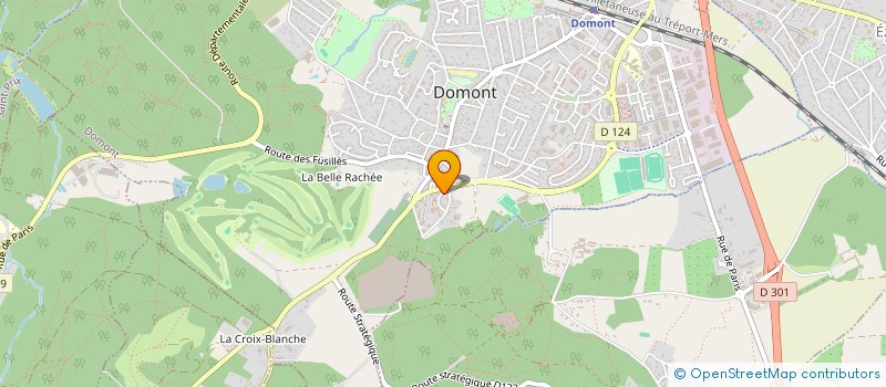 localisation de l'entreprise SCI PRO-INVEST  DOMONT