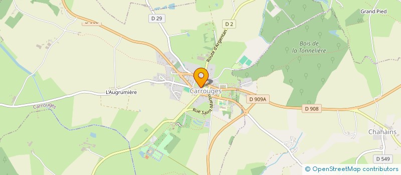 localisation de l'entreprise SCI PRO LOU à CARROUGES