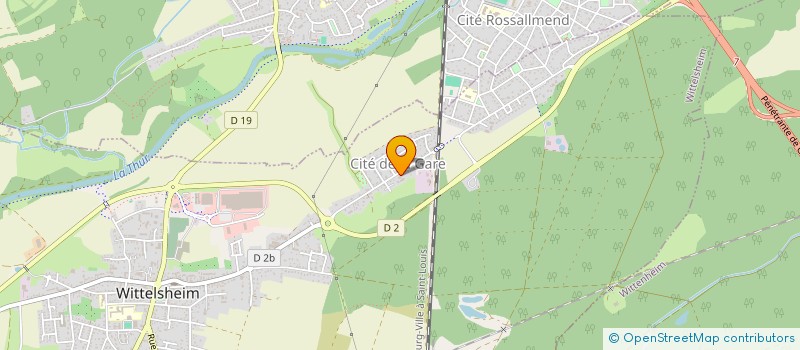 localisation de l'entreprise SCI PRO-POSES  WITTELSHEIM