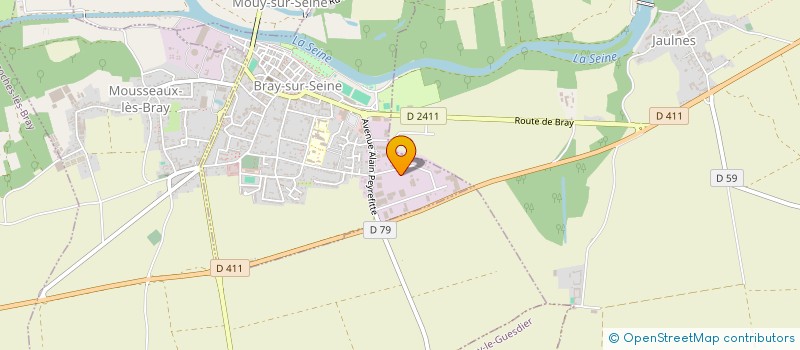 localisation de l'entreprise SCI PRO-SOL  BRAY-SUR-SEINE