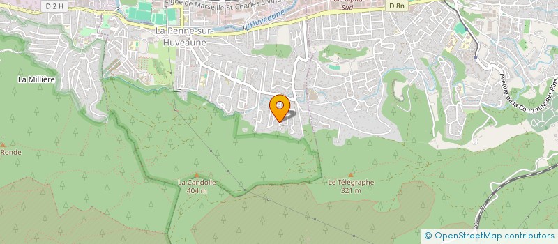 localisation de l'entreprise SCI PRO V1  LA PENNE-SUR-HUVEAUNE