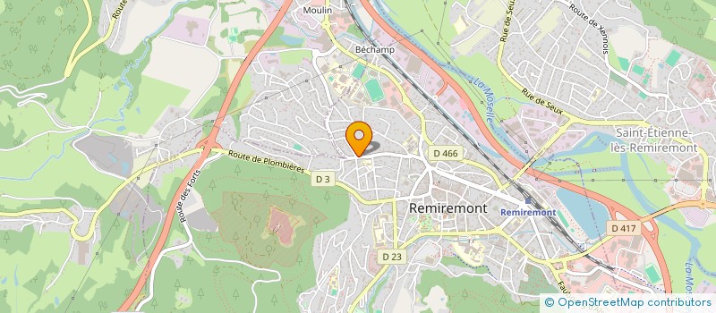 localisation de l'entreprise SCI PRO-VIE-DENT-CIEL  REMIREMONT