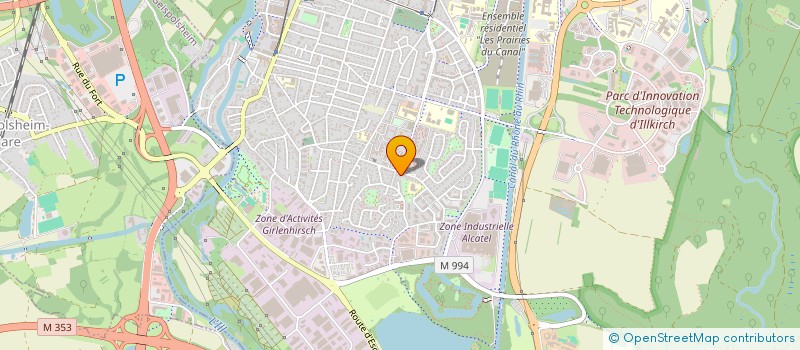 localisation de l'entreprise SCI PRO VII ILLKIRCH  ILLKIRCH-GRAFFENSTADEN
