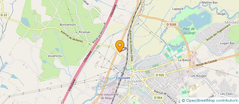 localisation de l'entreprise SCI PROBEN  CAUSSADE