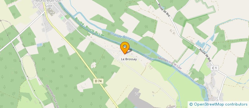 localisation de l'entreprise SCI PROCARD  MONTREUIL-SUR-LOIR