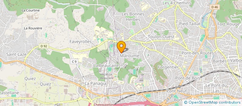 localisation de l'entreprise SCI PROCASH IMMO  TOULON