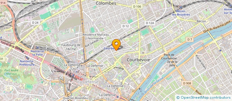 localisation de l'entreprise SCI PROCESSION à COURBEVOIE