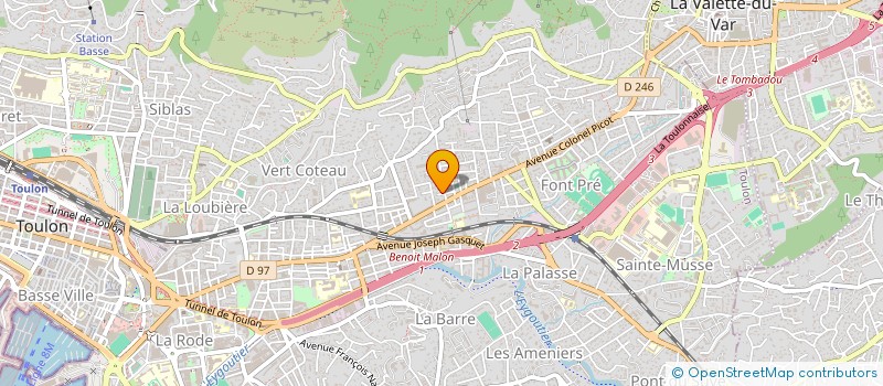 localisation de l'entreprise SCI PROCIDA  TOULON