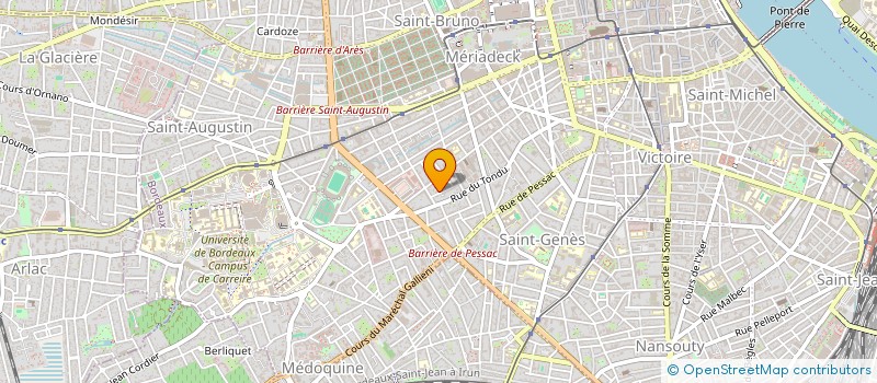 localisation de l'entreprise SCI PROCRATE  BORDEAUX