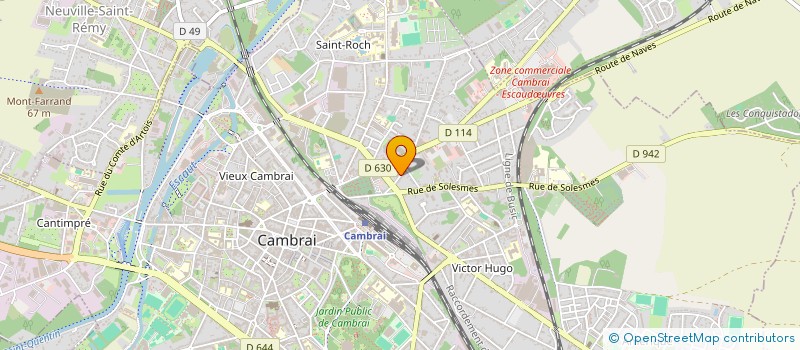 localisation de l'entreprise SCI PRODEVIM  CAMBRAI