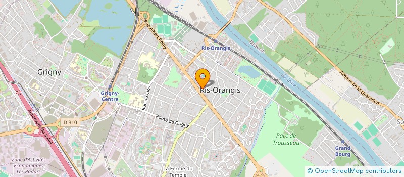 localisation de l'entreprise SCI PRODOMUS à RIS-ORANGIS