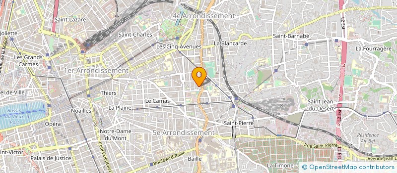 localisation de l'entreprise SCI PRODUCTION à MARSEILLE 4