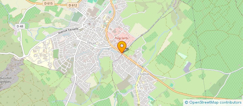 localisation de l'entreprise SCI PROFESSIONNELLE AVENIR  THUIR