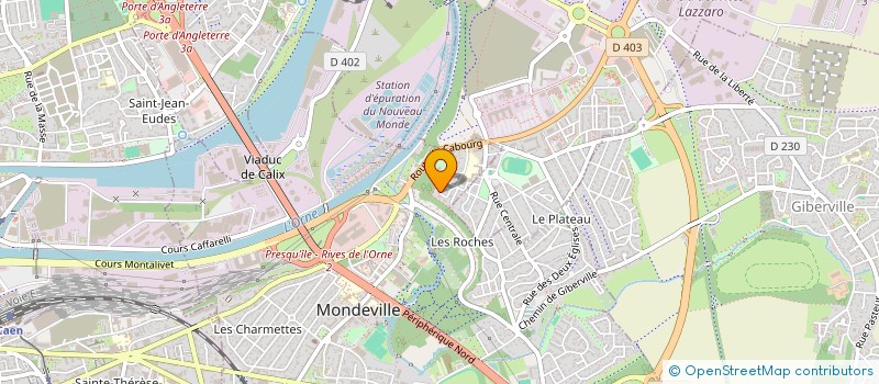 localisation de l'entreprise SCI PROFITS PROGRES à MONDEVILLE