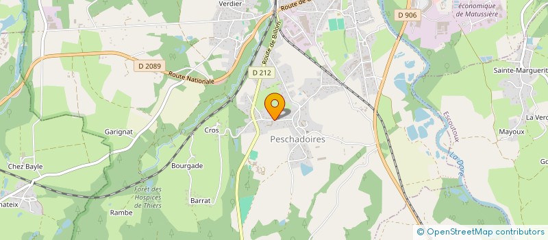 localisation de l'entreprise SCI PROGEPA  PESCHADOIRES