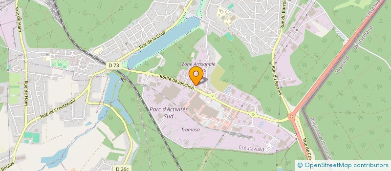 localisation de l'entreprise SCI PROGRES 57  CREUTZWALD