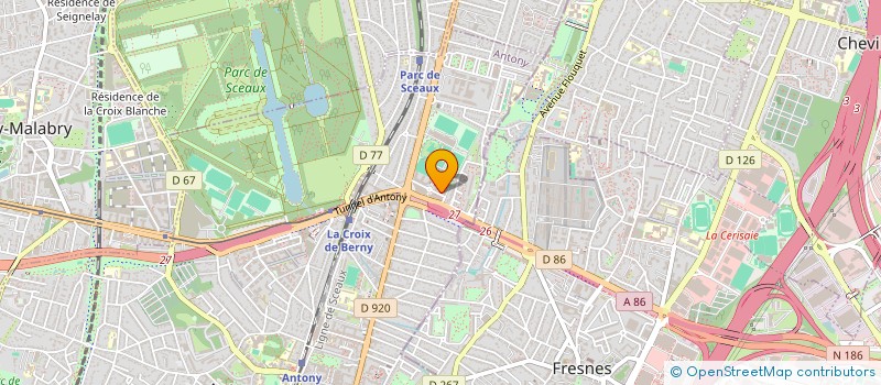 localisation de l'entreprise SCI PROGRES à ANTONY
