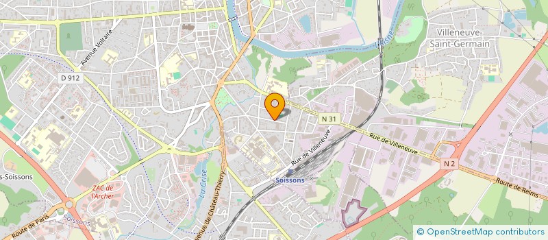 localisation de l'entreprise SCI PROGRESS à SOISSONS