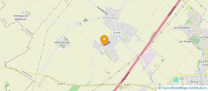 localisation de l'entreprise SCI PROIMMO à VILLORCEAU