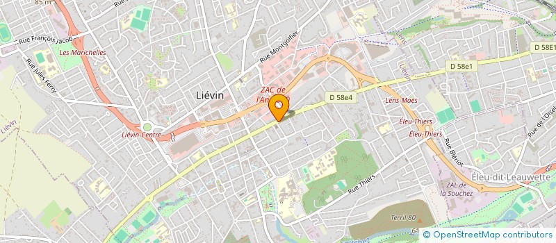 localisation de l'entreprise SCI PROJADEA  LIEVIN