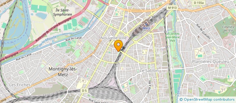 localisation de l'entreprise SCI PROJECT 1.48.  METZ