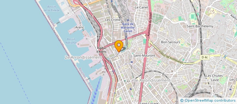 localisation de l'entreprise SCI PROJECT à MARSEILLE