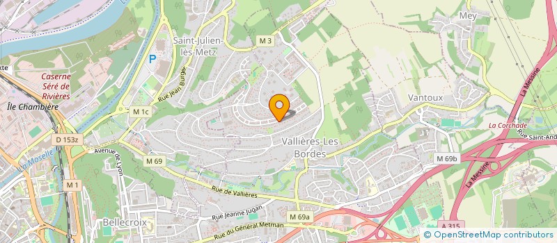 localisation de l'entreprise SCI PROJECT E.D à METZ