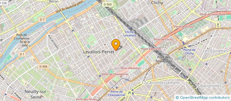 localisation de l'entreprise SCI PROJECT'S IMMO à LEVALLOIS-PERRET