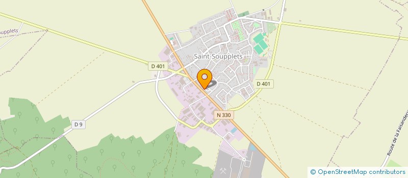 localisation de l'entreprise SCI PROJECTION  SAINT-SOUPPLETS