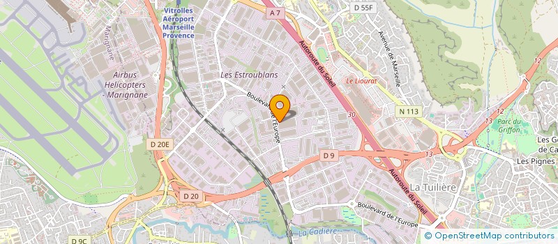 localisation de l'entreprise SCI PROJECTIS à VITROLLES