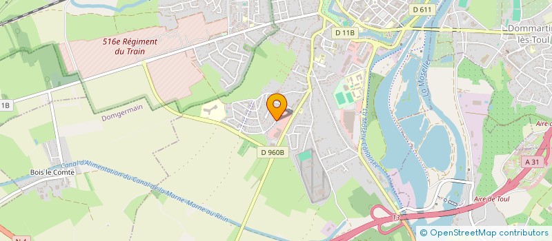 localisation de l'entreprise SCI PROJET 4D  TOUL