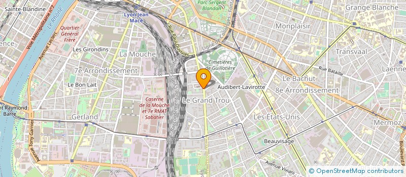 localisation de l'entreprise SCI PROJET 50  LYON