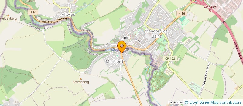 localisation de l'entreprise SCI PROJET CONCEPT  MONDORFF