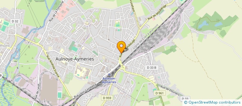 localisation de l'entreprise SCI PROJET D'INVESTISSEMENT SUR L'AVENIR  AULNOYE-AYMERIES