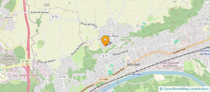 localisation de l'entreprise SCI PROJET DM à MIRIBEL