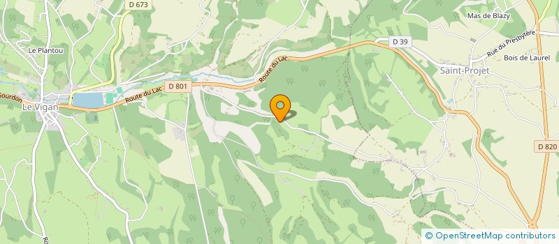 localisation de l'entreprise SCI PROJET DU SUD  SAINT-PROJET