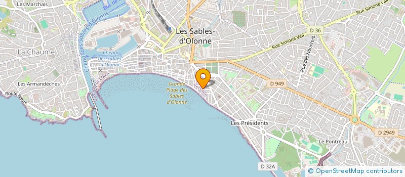 localisation de l'entreprise SCI PROJET MER à LES SABLES D'OLONNE