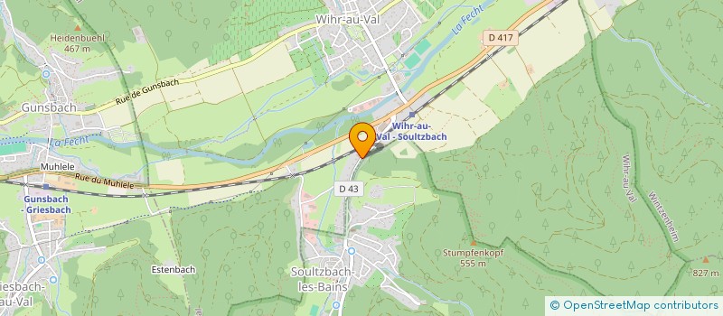 localisation de l'entreprise SCI PROJETS BATIMENTS  WIHR-AU-VAL