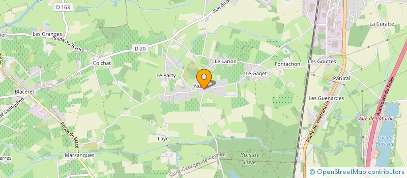 localisation de l'entreprise SCI PROLIMO  SAINT-GEORGES-DE-RENEINS