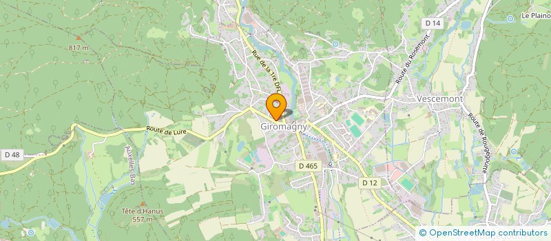 localisation de l'entreprise SCI PROLOG à GIROMAGNY