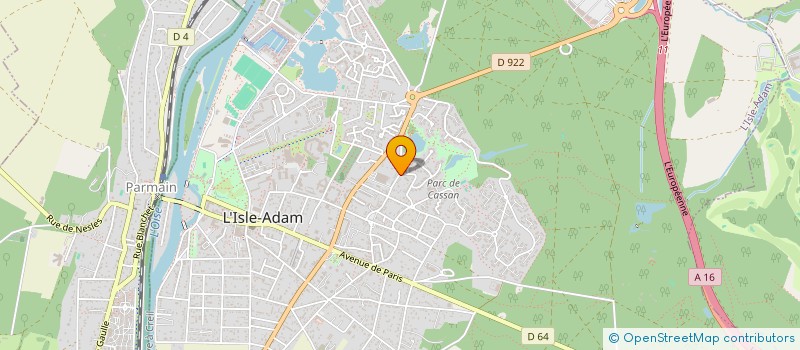 localisation de l'entreprise SCI PROLS  L'ISLE-ADAM