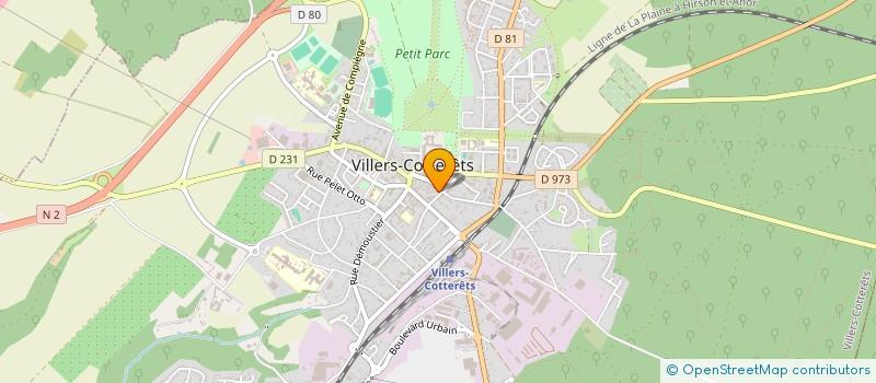 localisation de l'entreprise SCI PROMAS à VILLERS-COTTERETS