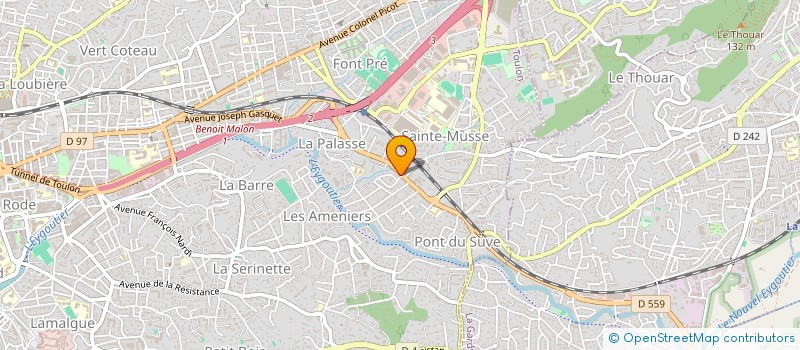 localisation de l'entreprise SCI PROMAX  TOULON