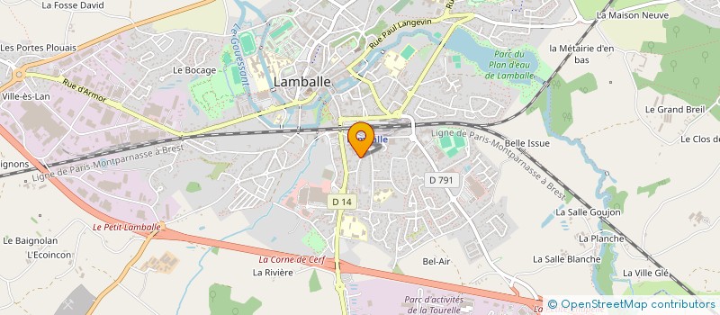 localisation de l'entreprise SCI PROMED  LAMBALLE-ARMOR