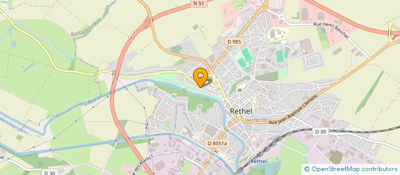 localisation de l'entreprise SCI PROMENADE DES ISLES  RETHEL