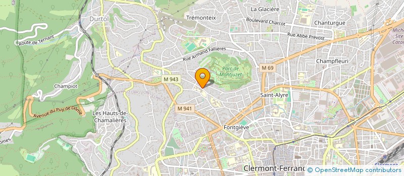 localisation de l'entreprise SCI PROMETHEE  CLERMONT-FERRAND