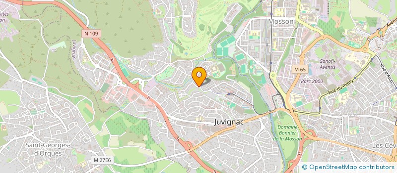localisation de l'entreprise SCI PROMETHEE  JUVIGNAC